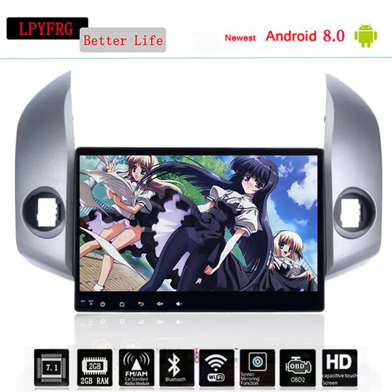 Flash Deal 2 Din Car Multimedia player GPS Android 9.0 DVD Automotivo For TOYOTA/RAV4/RAV 4 2006-2011 Radio 8 Core RAM 4G ROM 64G 4