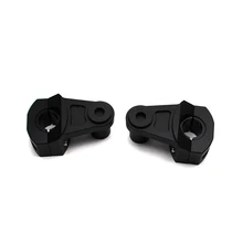 Универсальный анодированный 2 дюймов мотоциклетный алюминиевый руль стояки бар зажим 7/" 22 мм 1-1/8" 28 мм для Honda Yamaha Сузуки Кавасаки