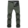 Winter Pants Men Outwear Soft Shell Fleece Thermal Trousers Mens Casual Autumn Thick Stretch Waterproof Military Tactical Pants ► Photo 3/6