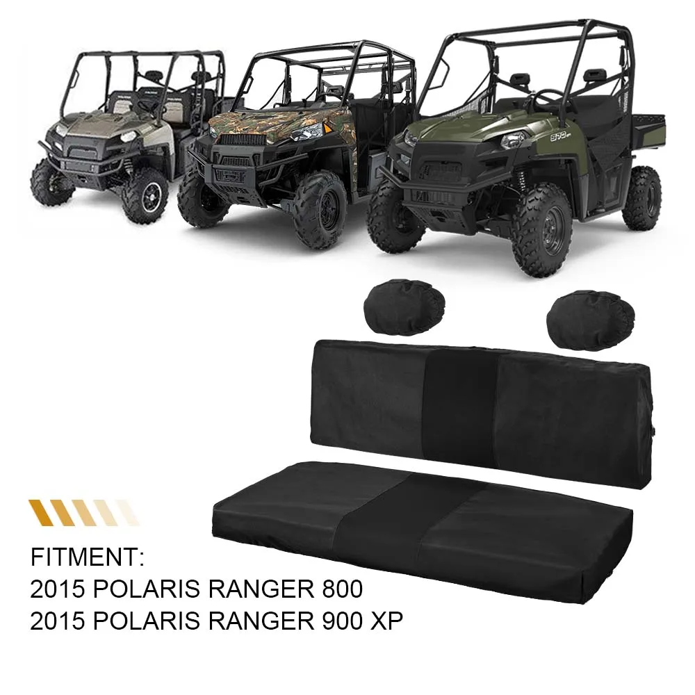 Utv Bench Seat Cover For Polaris Ranger 800 900 Xp Black 2015
