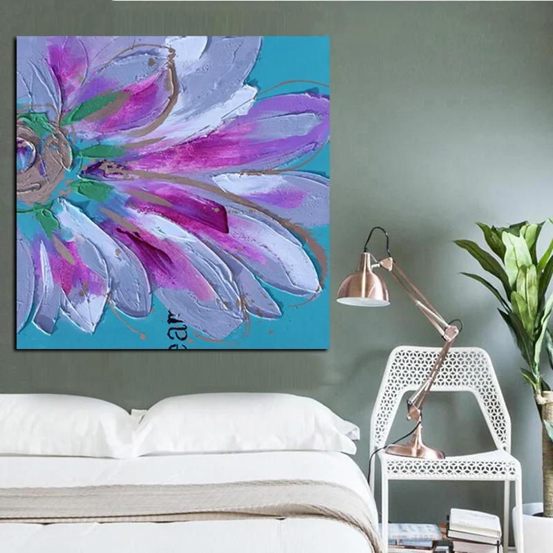 Print Abstract Chrysanthemum Watercolor Oil Painting on Canvas Art Poster Modern Wall Picture For Living Room Sofa Cuadros Decor (2)