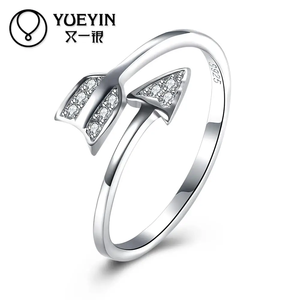 High quality 925 sterling silver rings round jewelry with wedding