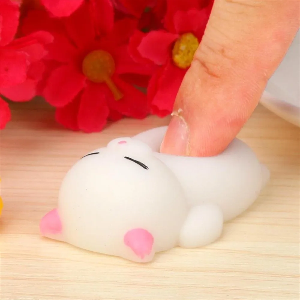 25 шт. милый мочи Squishy Cat Squeeze Healing Fun Дети Kawaii Squeeze Игрушка снятие стресса милый снятие стресса Squishy Прямая доставка