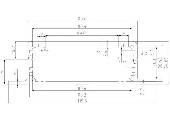 aluminum extrusion case szomk aluminum project box electronics enclosure for pcb aluminum amplifier housing box extruded junction box aluminum diy box pcb control enclosure electrical gps tracker outlet boxes (4).jpg