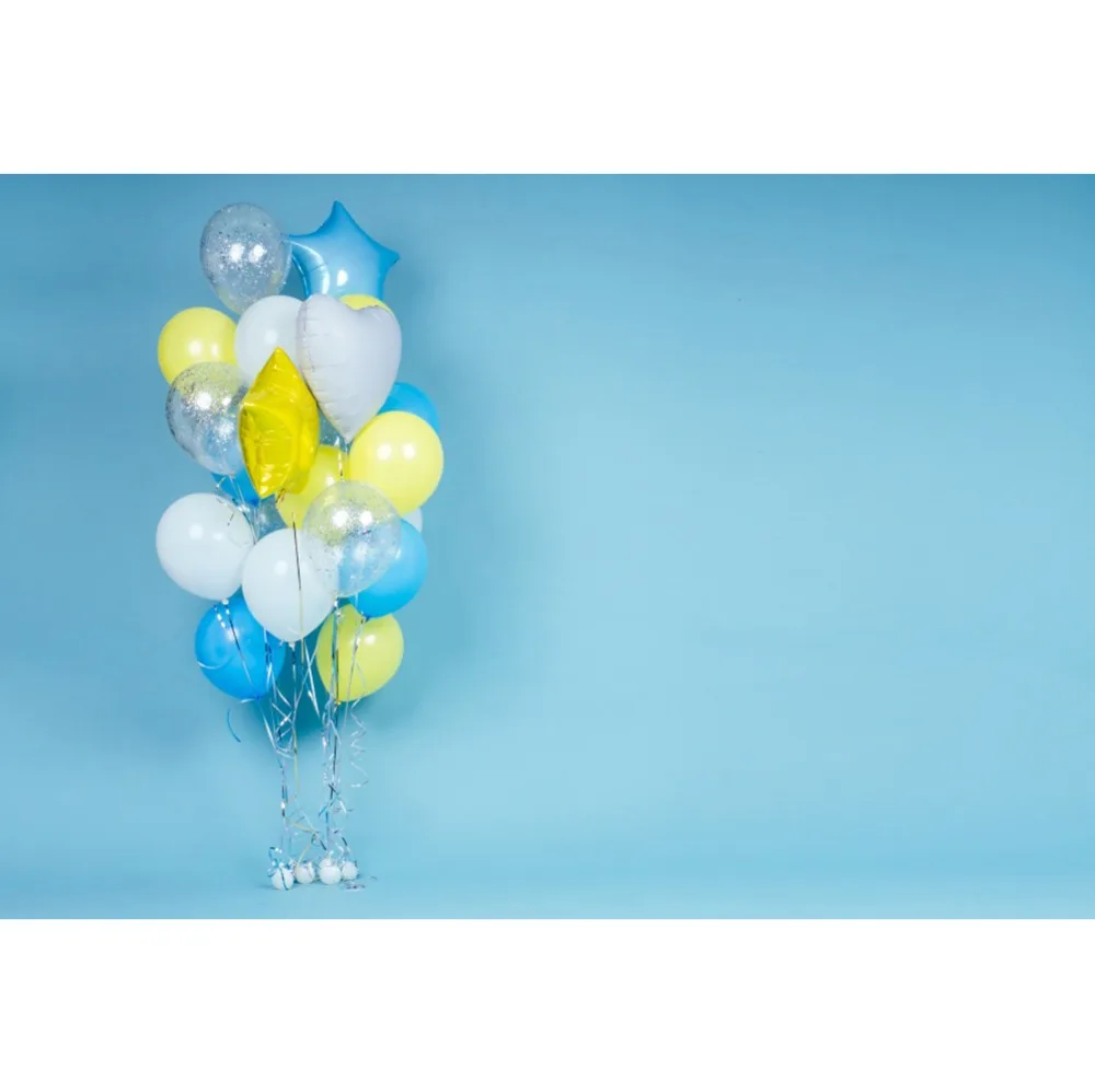 

Laeacco Colorful Balloons Bunch Seamless Baby Shower Cartoon Scene Photography Background Photographic Backdrop For Photo Studio