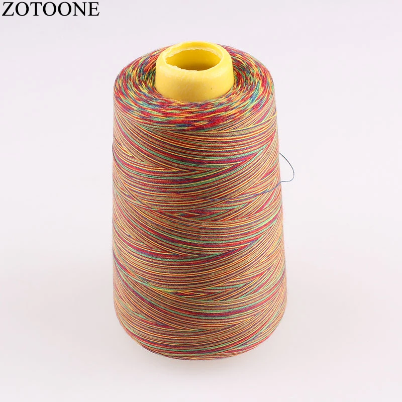 

Multicolor sewing thread 3000Y/Spool, 40S/2,100% Spun Polyester sewing thread for household & industry/Sewing machine parts ,