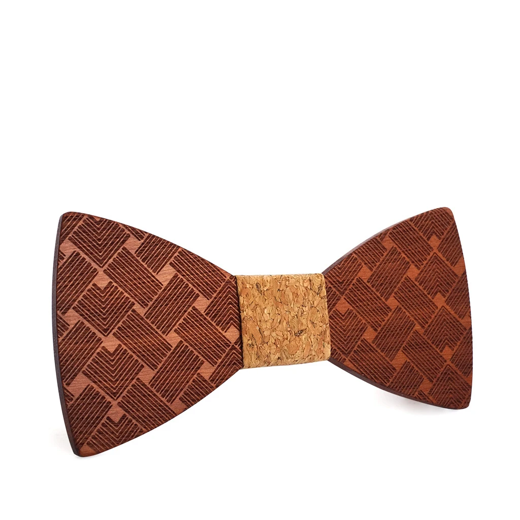 Деревянный галстук-бабочка галстуки для мужчин одежда аксессуары из дерева Одноцветный с бантом узкий галстук модная деловая