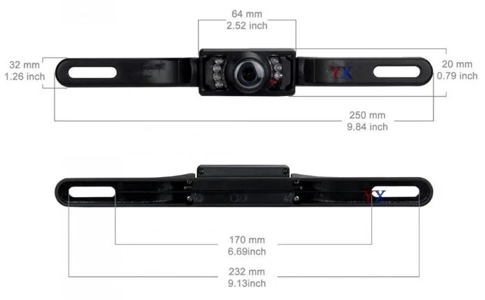 Koorinwoo sans fil nouveau 5 pouces voiture moniteur TFT LCD écran HD numérique couleur voiture plaque d'immatriculation vue arrière caméra Kit Support VCD/DVD