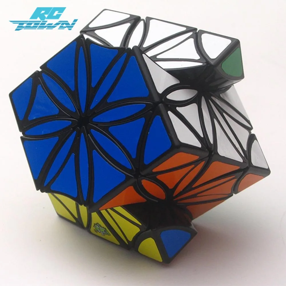 

RCtown Petal Shaped Magic Cube with Sticker Brain Teaser Cube Puzzle Toy for Beginners Gifts zk30