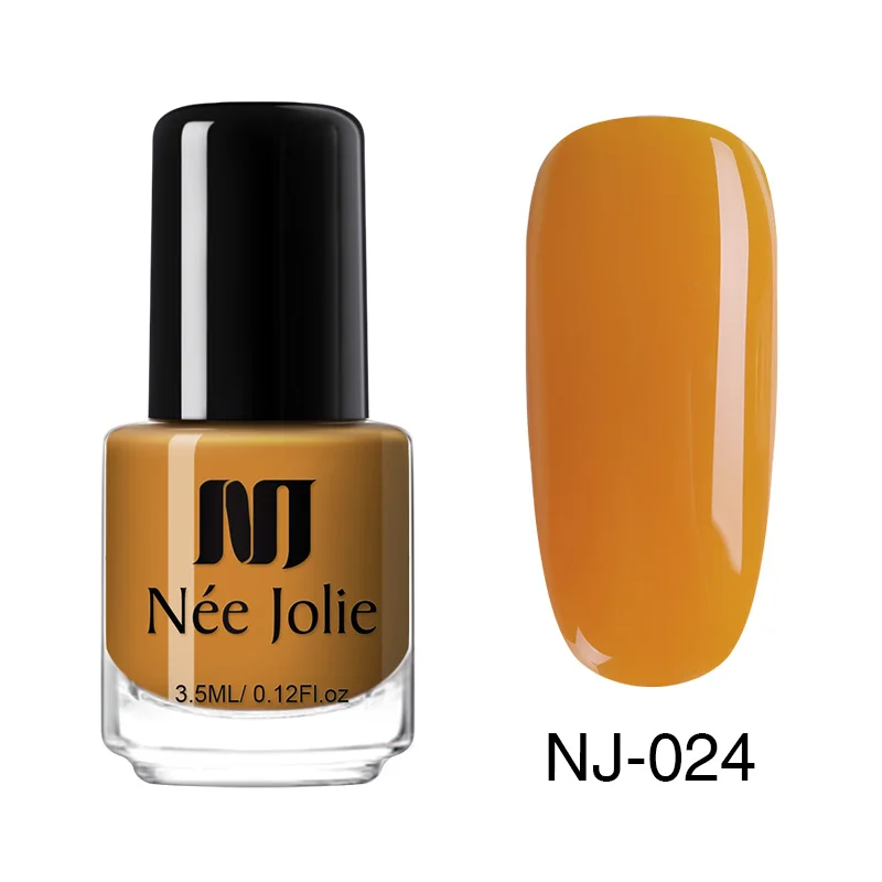 Лак для ногтей NEE JOLIE, кофейный, серый, красный, серия Nail Varnich, чистый цвет, лак для ногтей, лак, украшение, 3,5 мл - Цвет: 3.5ml NJ024