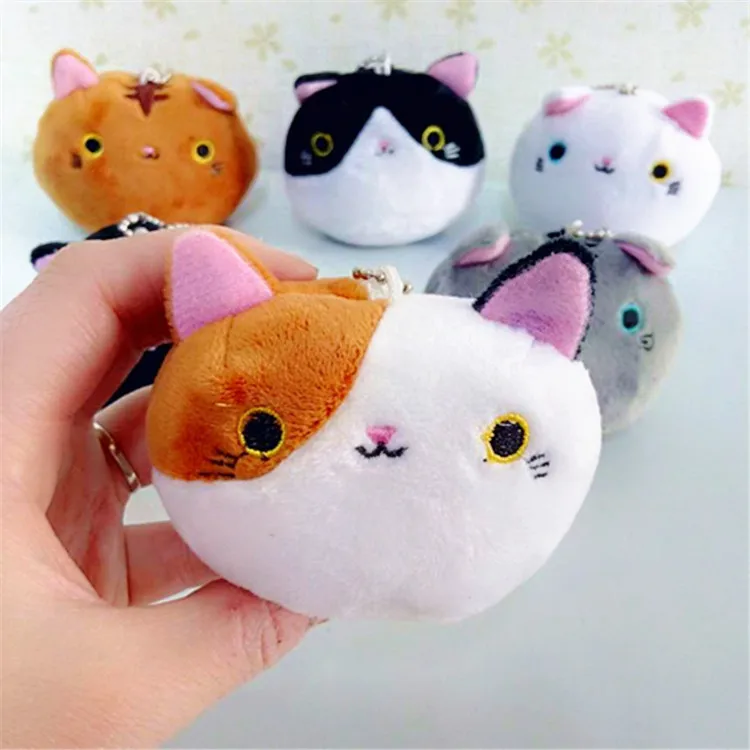 Новинка 1 шт. 6 цветов KAWAII 8 см кошки мягкие игрушки брелок кошка подарок плюшевая игрушка кукла детская вечеринка день рождения плюшевые игрушки для девочки Новинка - Цвет: 6