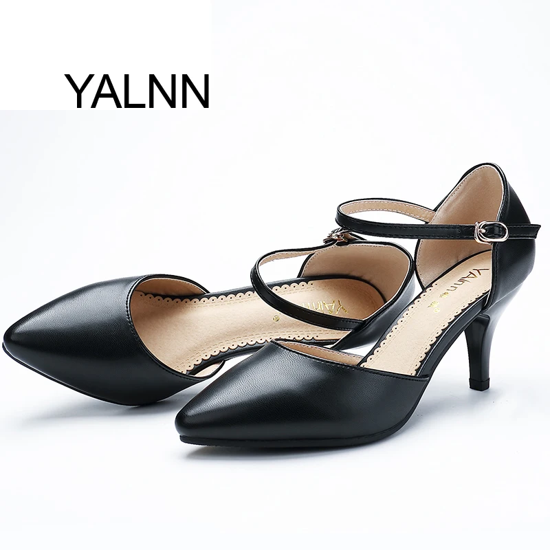 YALNN Women Spring Pumps Buckle Strap High Thin Heels for Women Pointed Toe Career Shoes Size 34-40 Available цена YALNN Women Spring Pumps Buckle Strap High Thin Heels for Women Pointed Toe Career Shoes Size 34-40 Available цены онлайн