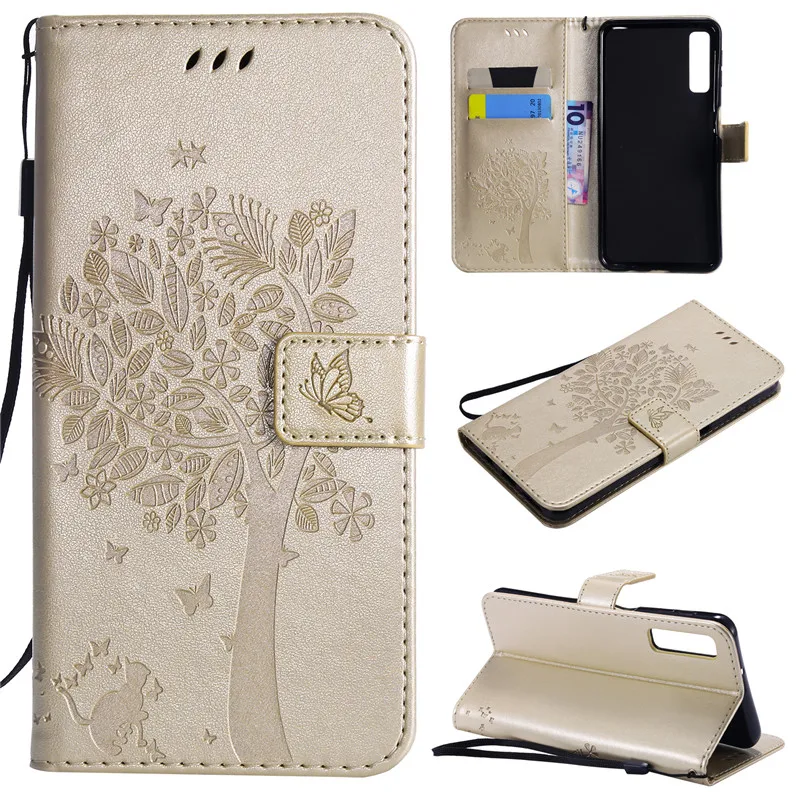Flip Leather Case For Samsung Galaxy A7 2018 A750 Phone Case For Samsung A7 2018 Pattern Luxury Wallet Cover Stand Phone Cases (13)
