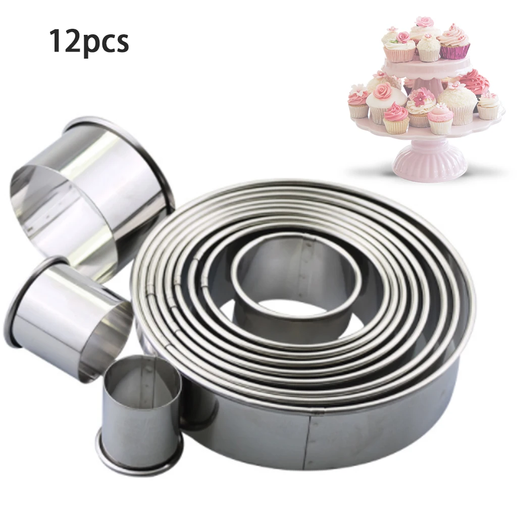 

12pcs Snack Sandwich Cake Bread Maker Mold Toast Cutter Shape Box Design Mini Stainless Steel Mould DIY Decorate Cutter Tools