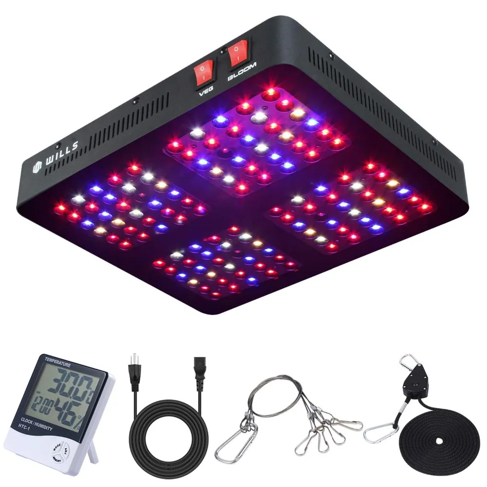 Phlizon led лампа для растений 1200 W grow light полный спектр растительный свет growbox