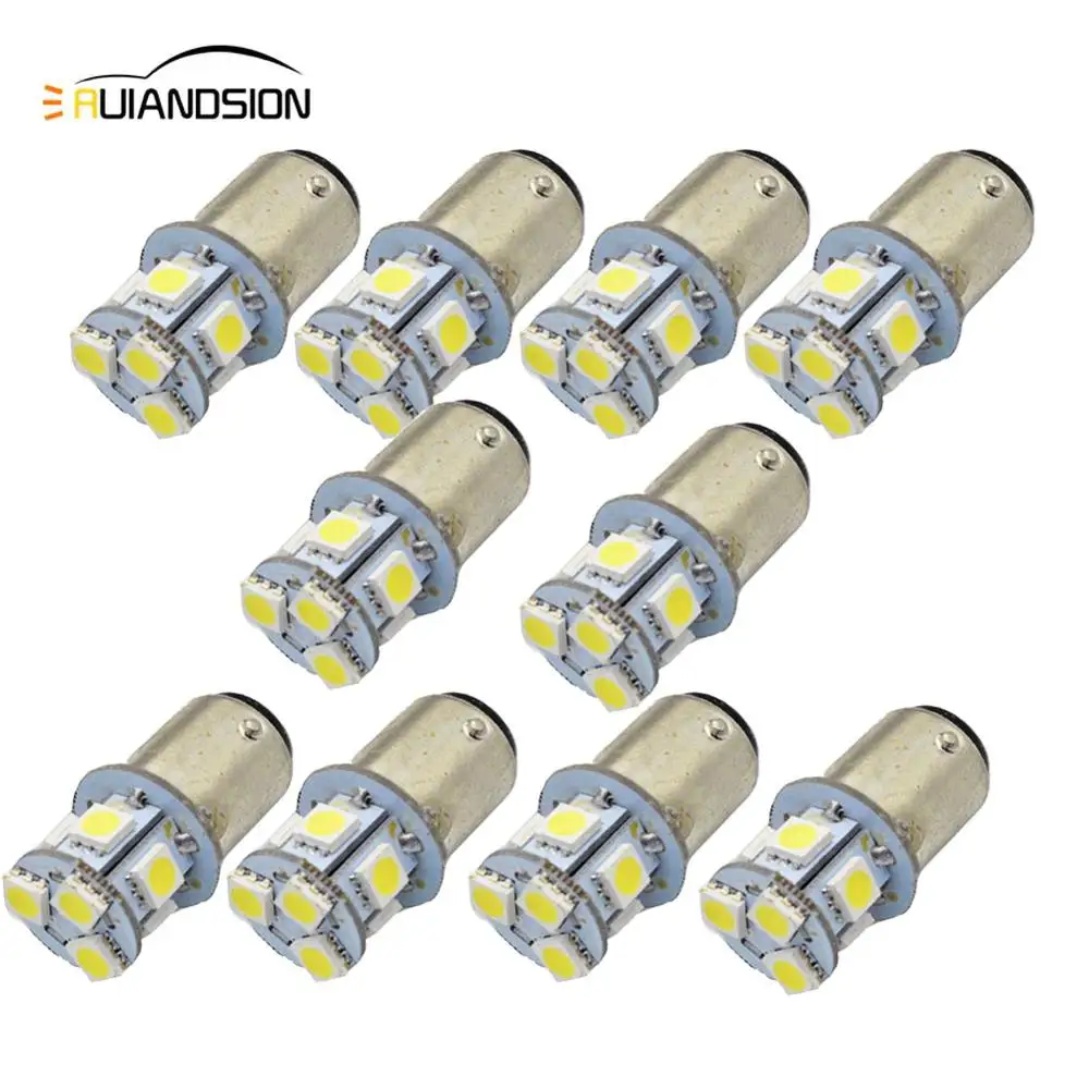 

10X White 1157 BAY15D BA15D 5050 SMD 8 LED 160LM Car Tail Anchor Marine Parking Signal Reverse Light Lamp Bulb DC 6V 12V 24V