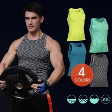 New2018 Summer Active Sportswear Running workout clothes Sport elastic quick-drying breathable tank top tight vest Running Vests