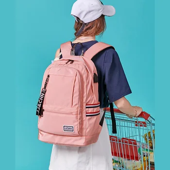 

Preppy Backpack Women School Bags For Teenage Girls Ladies Nylon Travel Bags Girls Backpack School Mochilas Women Backpacks
