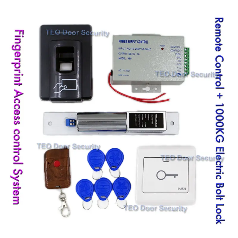 

Finger print& RFID access F6 control de acceso Home Security Lock without Keys 1000KG Holding Force Narrow Electric Bolt Lock