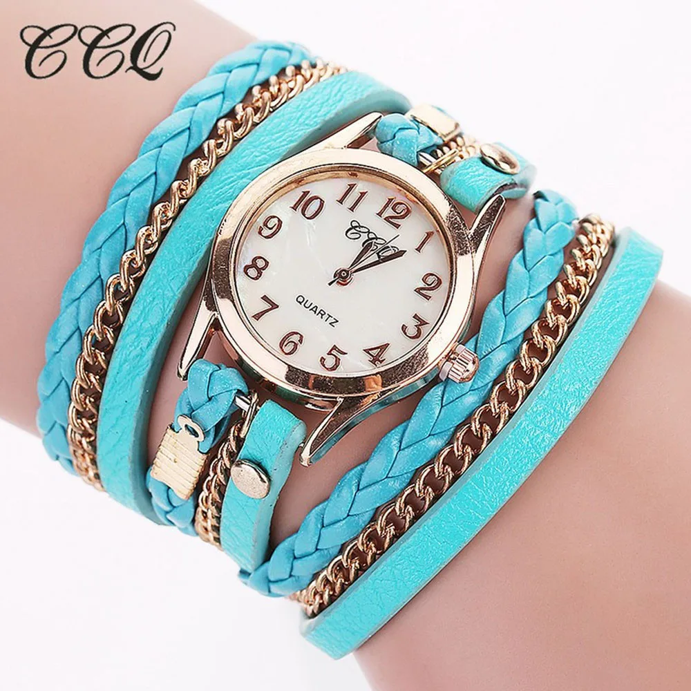 CCQ Роскошные брендовые винтажные часы с кожаным браслетом, мужские женские наручные часы, женские кварцевые часы, femme, подарок, reloj mujer Q