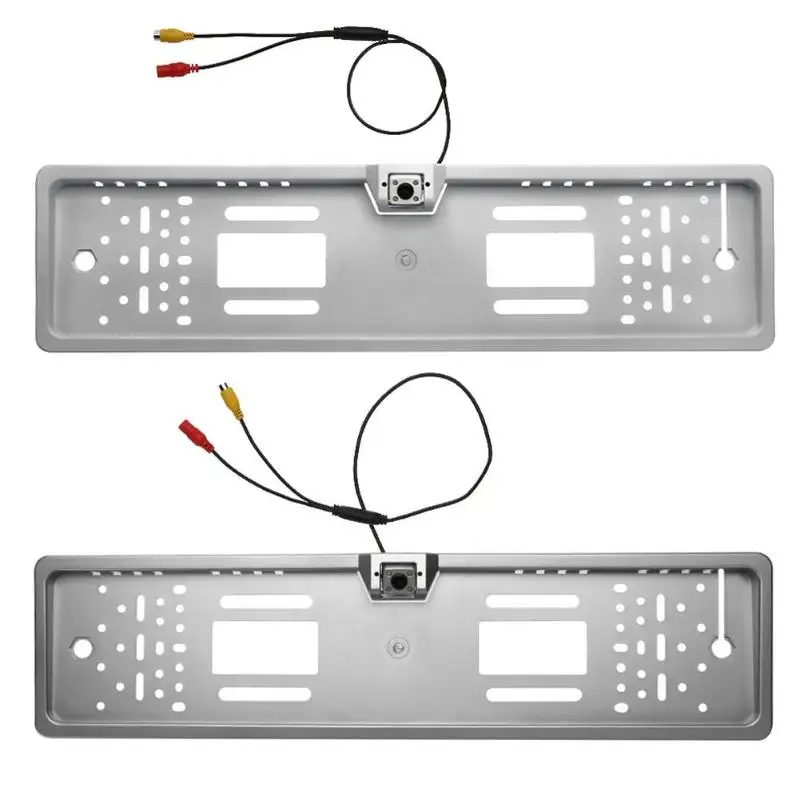 Водонепроницаемая Европейская Автомобильная рамка для номерного знака, светодиодный держатель для номерного знака, парковочная камера заднего вида