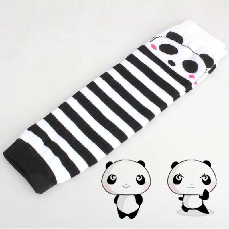 

1Pair New Lovely Panda Pattern Baby Leggings Legs Arms Warmers Baby Crawling Leg Protection High Quality Security Protection