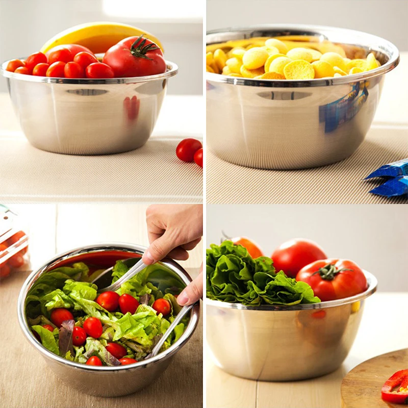 Stailess steel Salad Bowl  (18)