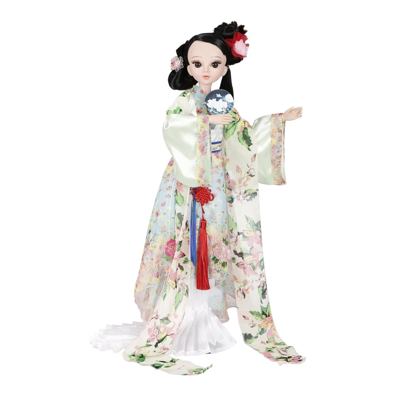 лицо китайской куклы. лицо китайской куклы. фигурка китаянка девочка.