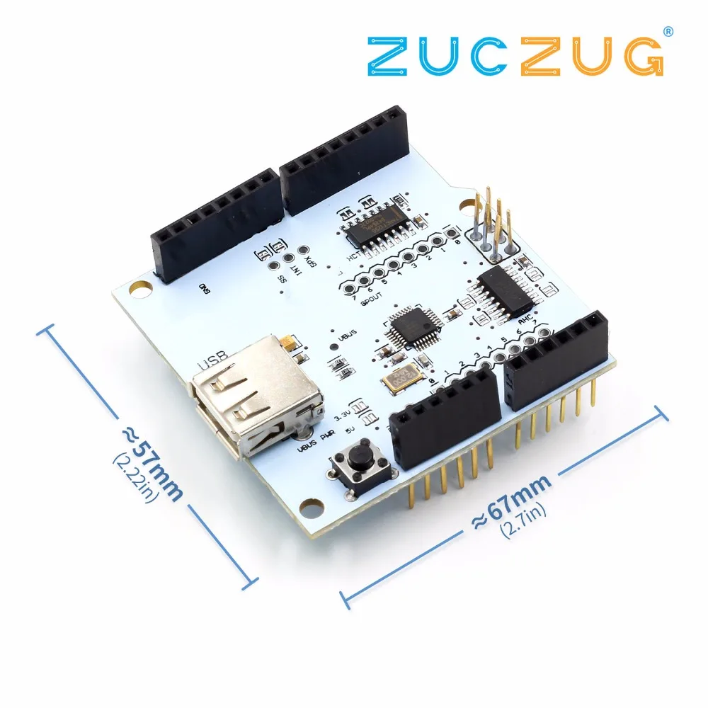 USB хост щит 2,0 для Arduino UNO MEGA ADK совместимый для Android ADK