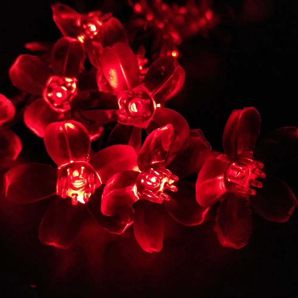 AA Battery 5M 50 LED String Lights Cherry Blossom Luminarias Fairy Lights Christmas Home Decoration (8)