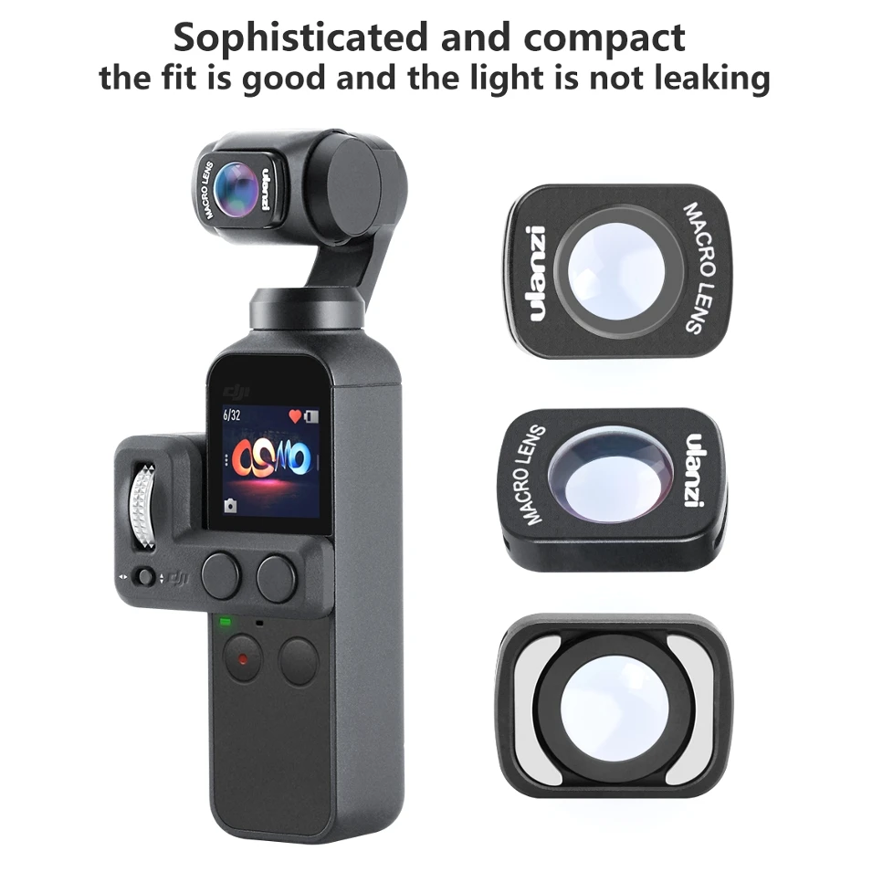 Ulanzi Магнитный 10X OP-6 макрообъектив объектив камеры для DJI Osmo Карманная камера Gimbal профессиональные аксессуары