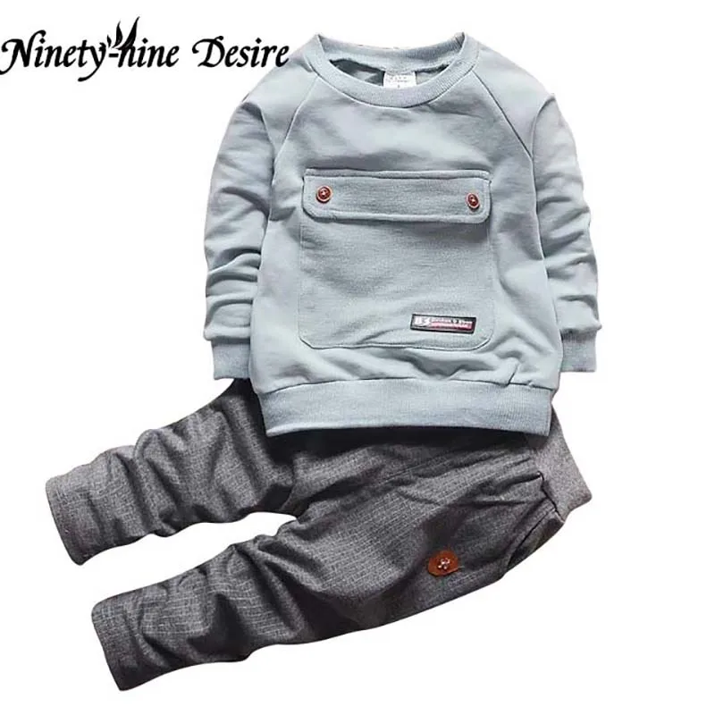 Kids Clothes Children Clothing Set Sweatshirt Pant Fashion Letter Baby Boys Sport Suits Autumn Winter Cotton Outdoor Tracksuits