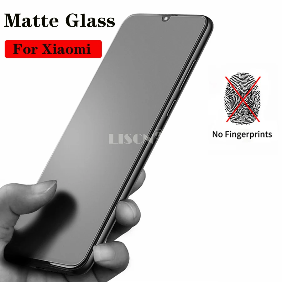 Матовое закаленное стекло для Xiaomi Redmi Note 7 Pro Pocophone F1 Black Shark 2 mi 9 8 SE A2 Lite 6X матовый