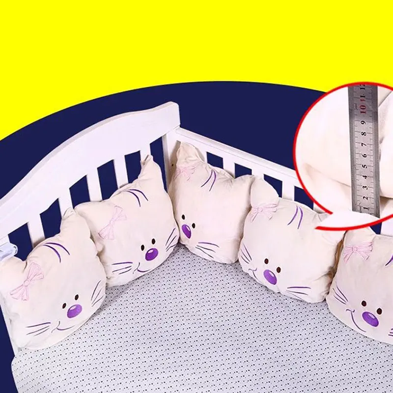 

Europe Bumper 6Pcs/Lot Baby Bed Bumper in the Crib Cot Bumper Baby Bed Protector Crib Bumper Newborns Toddler Bed Bedding Set