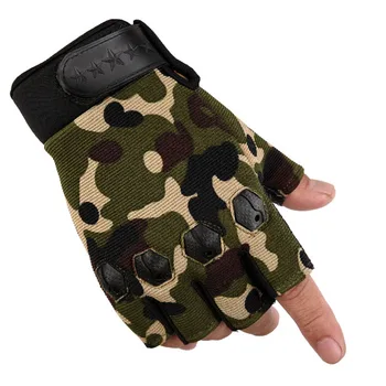 

1 Pair Men Guantes Gym Gloves Bodybuilding Sports Fitness Weight Lifting Gloves Training Workout Tactical Wrist Wrap Glove