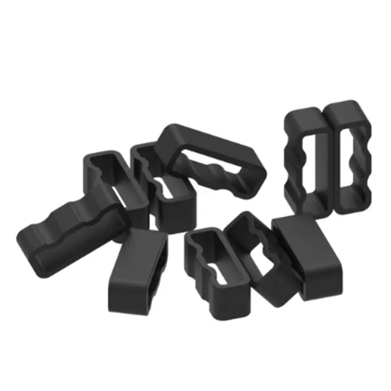 

6PCS Soft Silicone Watch Band Loop Rings Watchband Buckle Holder for 28MM Garmin Forerunner 235/220/230/620/630/735XT/235Lite Sm