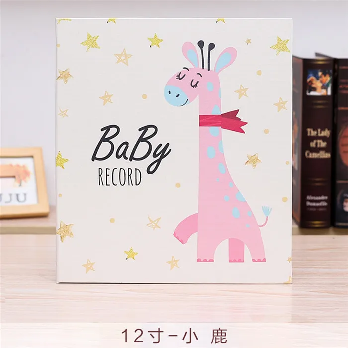 Кожаный альбом для записей для детей и новорожденных, фотоальбом для новорожденных, семейный фотоальбом - Цвет: 12 inch