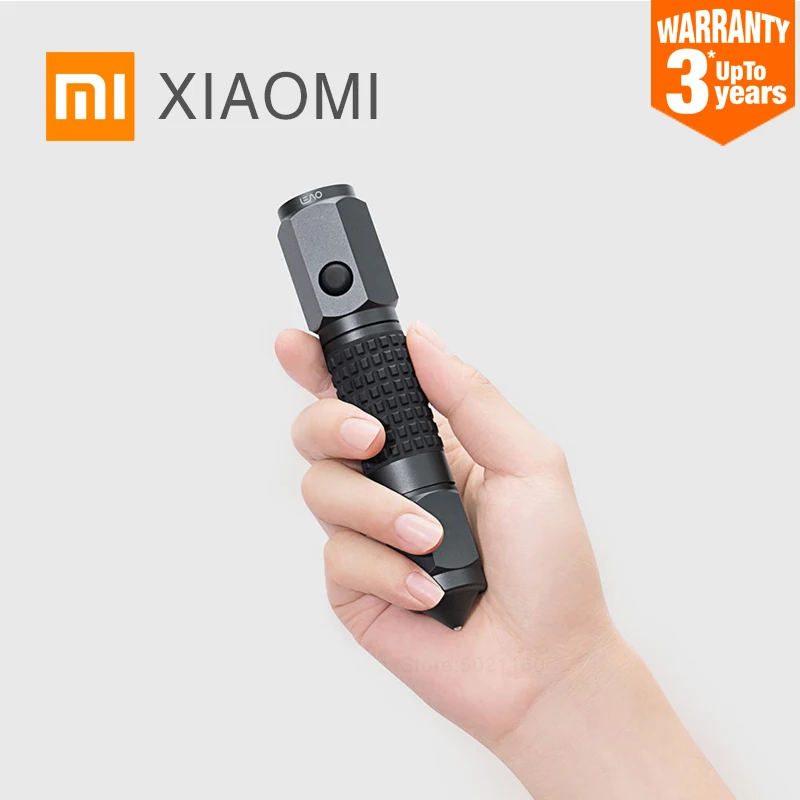 

XIAOMI MIJIA LEAO Flashlight Portable Car Safety Hammer A10 LED Outdoor torch Waterproof SOS flash rescue tool glass breaker