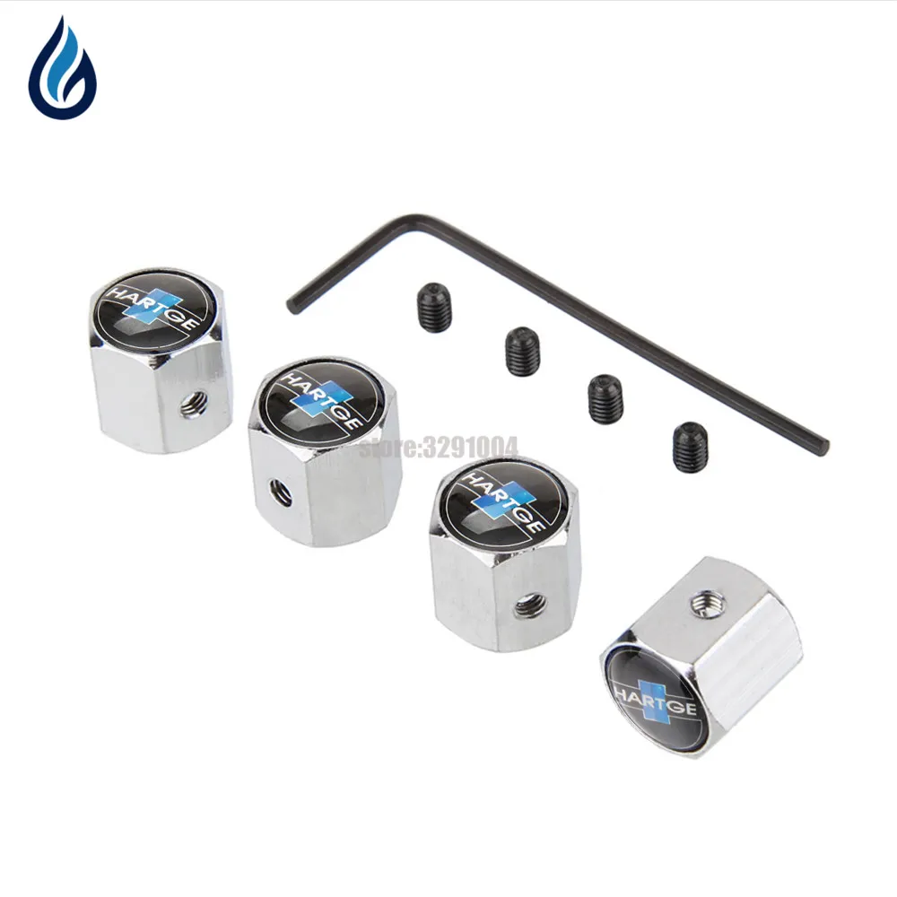 6. Car Styling Wheel Tire Valve Stems Caps Anti Theft Cover For BMW