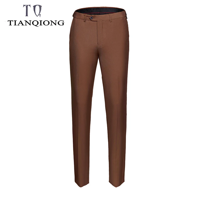 TIAN QIONG Мужские костюмы брюки летние мужские брюки прямые деловые офисные мужские формальные брюки классические брюки мужские большие размеры s/6xl