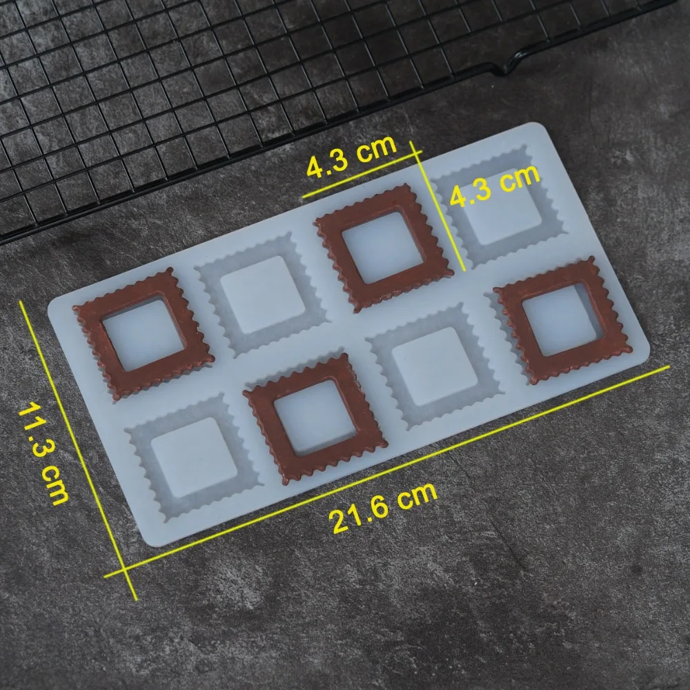 Выдалбливают квадратной формы силиконовые формы для украшения торта инструменты силиконовые формы шоколадный трансферный лист выпечки трафарет Chablon