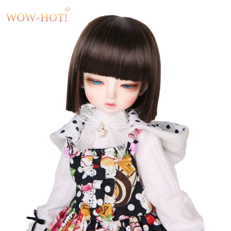 WOWHOT 1/4 Bjd SD кукольные парики для кукол, высокотемпературные провода, короткие прямые челки, сексуальный парик 1/4, аксессуары для кукол, игрушки