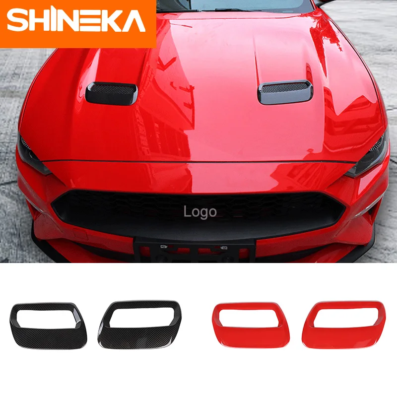Чехол SHINEKA для Ford Mustang 2018 из углеродного волокна красный чехол автомобильного