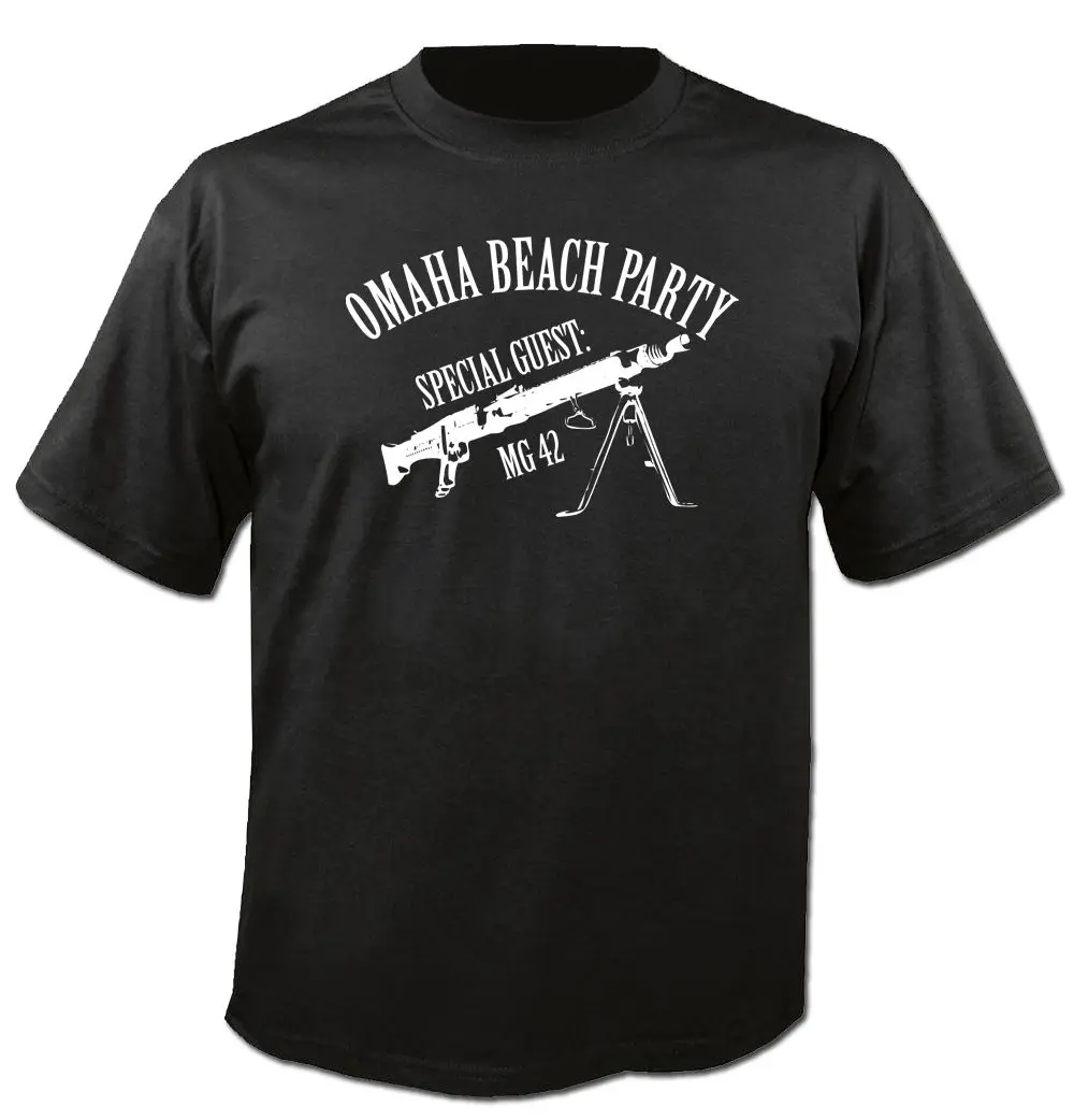 Новинка 2019 летняя модная футболка MG42 OMAHA BEACH Вечерние WW2 Культовая немецкая