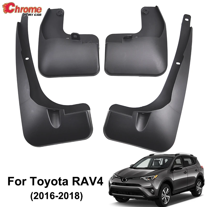 

For Toyota RAV4 2016 2017 2018 Set Front Rear Mud Flap Mudflaps Mudguards Mud Guards Flaps Splash Fender Molding Car Accessories