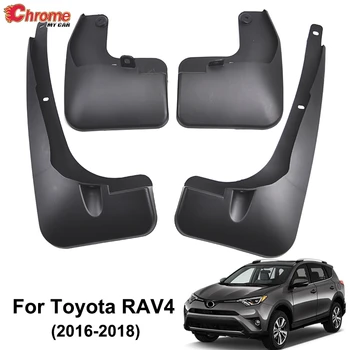 

For Toyota RAV4 2016 2017 2018 Set Front Rear Mud Flap Mudflaps Mudguards Mud Guards Flaps Splash Fender Molding Car Accessories