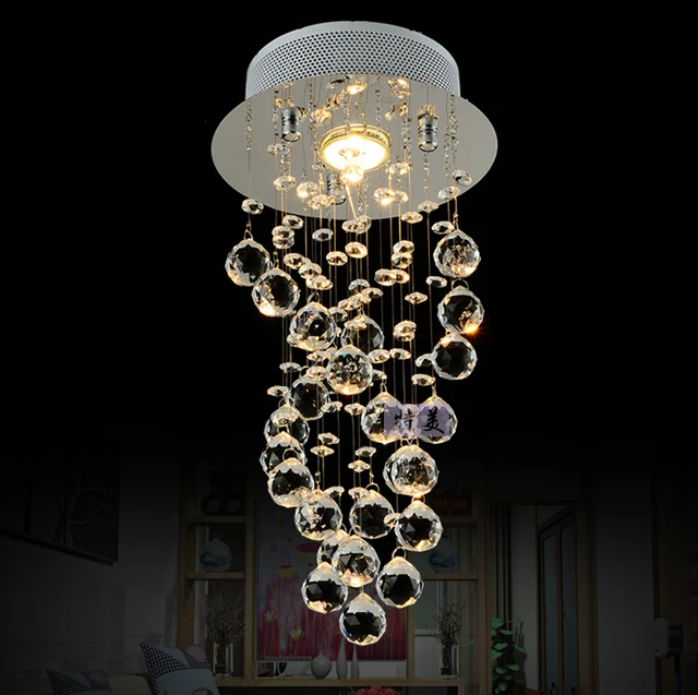 Lujo moderno waterford espiral led lustre araña cristal lámpara de techo inicio decorativo suspensión de la.jpg 640x640.jpg