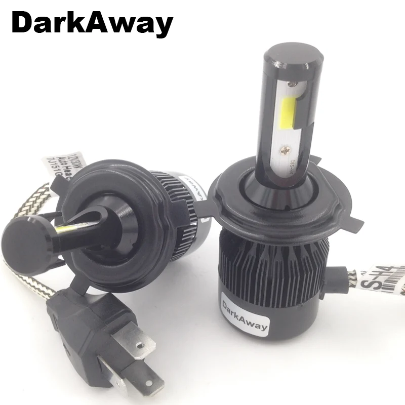 

DarkAway H4 LED Bulb 60W 6400Lm Car Headlight LED H4 High Low Beam LED Fog Light Kit White For Automobiles DC 12V 24V