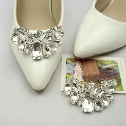 Съемный женские свадебные туфли клипы декоративные красивые аксессуары для обуви клип Кристалл Стразы