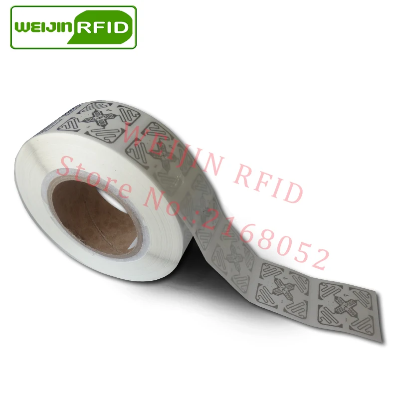 Impinj H47 1000 pcs per roll UHF RFID wet inlay 860-960MHZ 915M EPC  Monza4 C1G2 ISO18000-6C,can be used to RFID tag and label